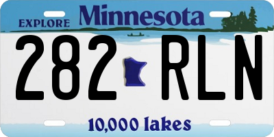 MN license plate 282RLN