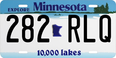 MN license plate 282RLQ