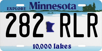MN license plate 282RLR