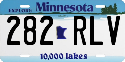 MN license plate 282RLV