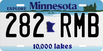 MN license plate 282RMB