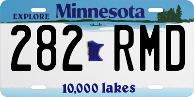 MN license plate 282RMD