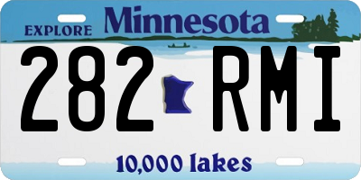 MN license plate 282RMI