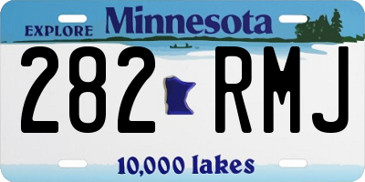 MN license plate 282RMJ