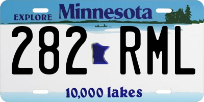 MN license plate 282RML