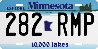 MN license plate 282RMP