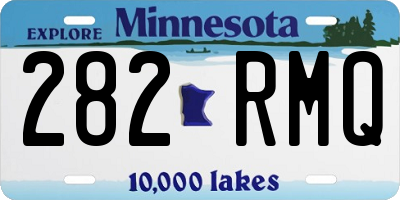 MN license plate 282RMQ