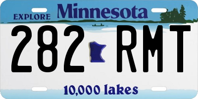 MN license plate 282RMT