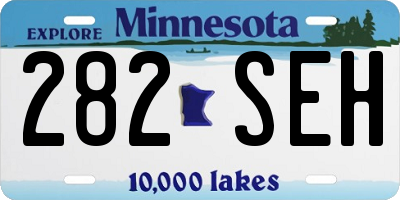 MN license plate 282SEH