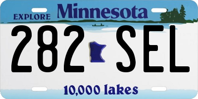 MN license plate 282SEL