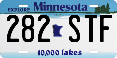 MN license plate 282STF