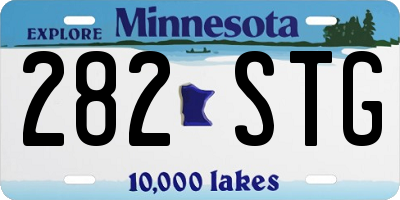 MN license plate 282STG