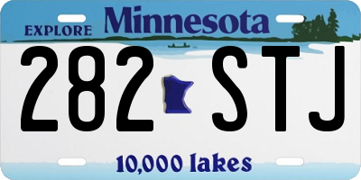 MN license plate 282STJ