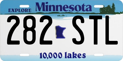 MN license plate 282STL