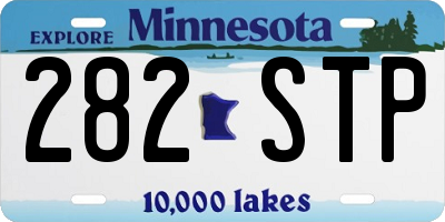 MN license plate 282STP