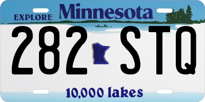 MN license plate 282STQ