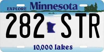 MN license plate 282STR