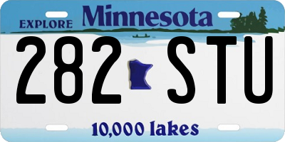 MN license plate 282STU
