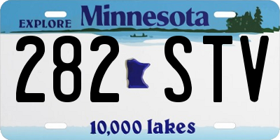 MN license plate 282STV