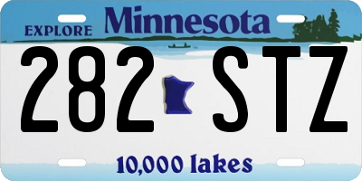 MN license plate 282STZ