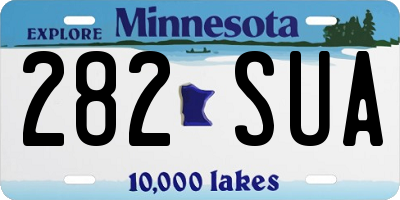 MN license plate 282SUA