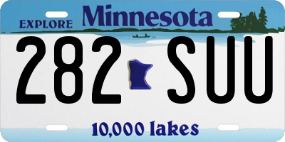 MN license plate 282SUU