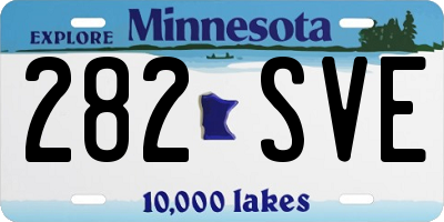 MN license plate 282SVE