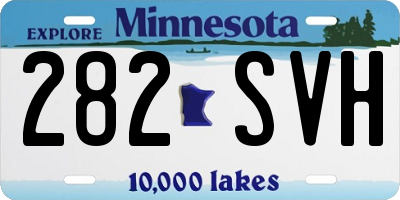 MN license plate 282SVH