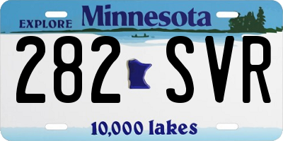 MN license plate 282SVR