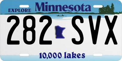 MN license plate 282SVX