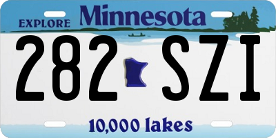 MN license plate 282SZI