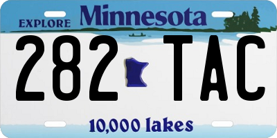 MN license plate 282TAC