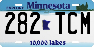 MN license plate 282TCM