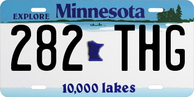 MN license plate 282THG