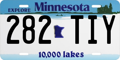MN license plate 282TIY