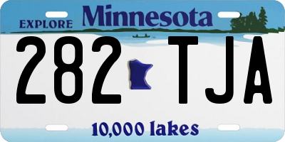MN license plate 282TJA