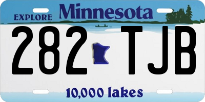 MN license plate 282TJB
