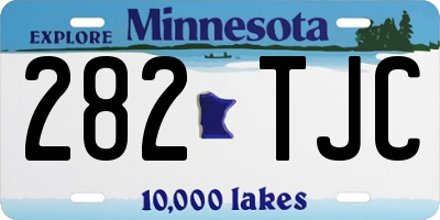 MN license plate 282TJC