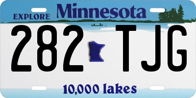 MN license plate 282TJG