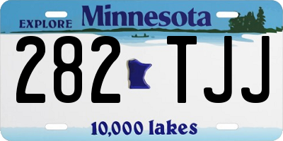MN license plate 282TJJ