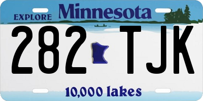 MN license plate 282TJK