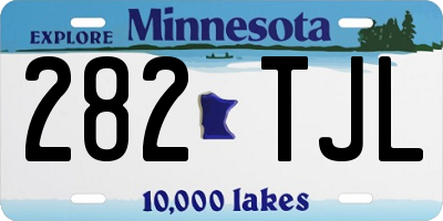 MN license plate 282TJL