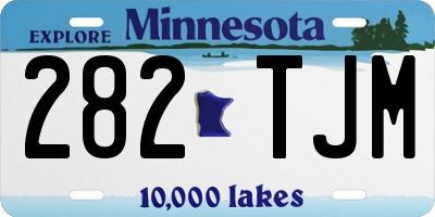 MN license plate 282TJM