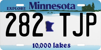MN license plate 282TJP