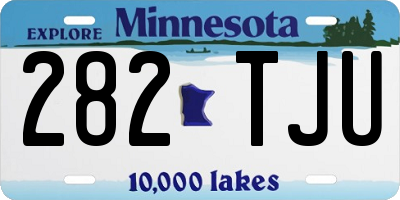 MN license plate 282TJU