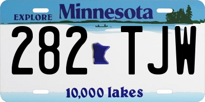 MN license plate 282TJW