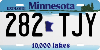 MN license plate 282TJY
