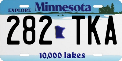 MN license plate 282TKA