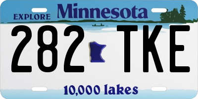 MN license plate 282TKE