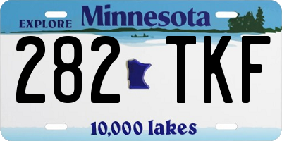 MN license plate 282TKF